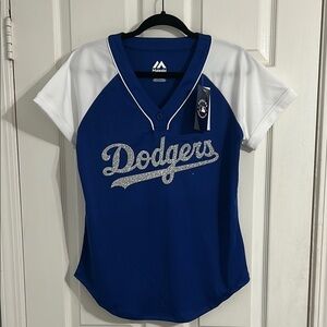Majestic Dodgers Jersey Tee